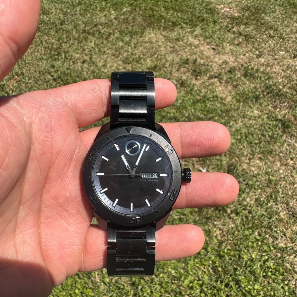 MOVADO BOLD Black Ion Plated Stainless Steel Men’s Watch